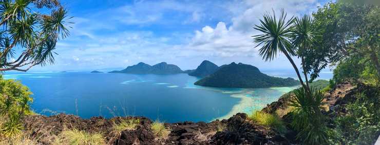 Vyhlídka na ostrově Bohey Dulang