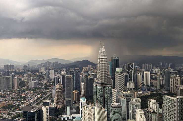 Výhled na Kuala Lumpur z KL Tower