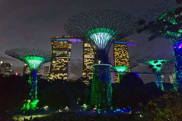 Večerní show Gardens by the Bay