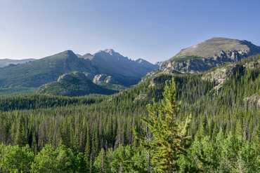 RMNP - výhled na Long Peaks