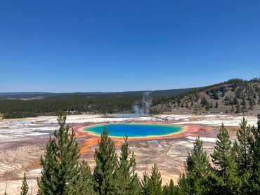Yellowstone - Grand Prismatic z dálky