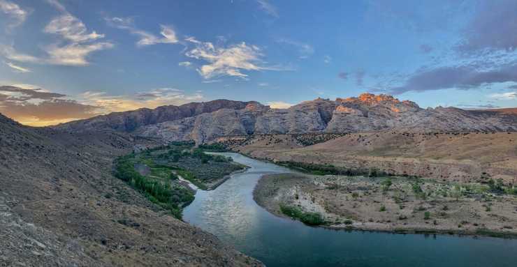 Dinosaur National Monument - výhled od Green River Campgroundu